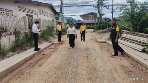 ทน.แม่สอด ลงพื้นที่ติดตามความคืบหน้างานก่อสร้าง ในเขตพื้นที่เทศบาลนครแม่สอด 
