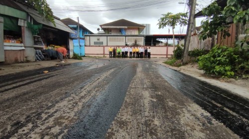 ทน.แม่สอด ลงพื้นที่ติดตามความคืบหน้างานก่อสร้าง ในเขตพื้นที่เทศบาลนครแม่สอด 