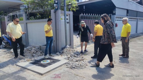 เทศบาลนครแม่สอด ลงพื้นที่ติดตามความคืบหน้างานก่อสร้างในเขตพื้นที่เทศบาลนครแม่สอด 