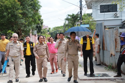 ทน.แม่สอด ร่วมประชุมและรับฟังความคิดเห็นจากภาคประชาชน ผู้มีส่วนเกี่ยวข้องและร่วมลงพื้นที่ติดตามความคืบหน้าโครงการก่อสร้างที่เข้าร่วมโครงการ CoST ประจำปีงบประมาณ พ.ศ. 2567