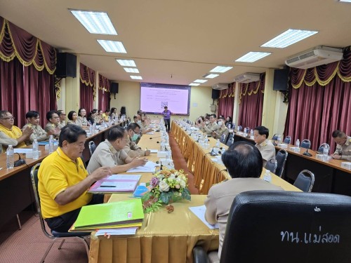 ทน.แม่สอด จัดประชุมหัวหน้าส่วนราชการ ครั้งที่ 10/2567 ประจำเดือน ตุลาคม 