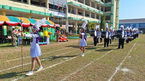 เทศบาลนครแม่สอด เข้าร่วมพิธีเปิดการแข่งขันกีฬาสีโรงเรียนเทศบาลวัดมณีไพรสณฑ์ ประจำปีการศึกษา 2567