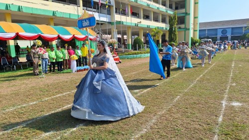 เทศบาลนครแม่สอด เข้าร่วมพิธีเปิดการแข่งขันกีฬาสีโรงเรียนเทศบาลวัดมณีไพรสณฑ์ ประจำปีการศึกษา 2567
