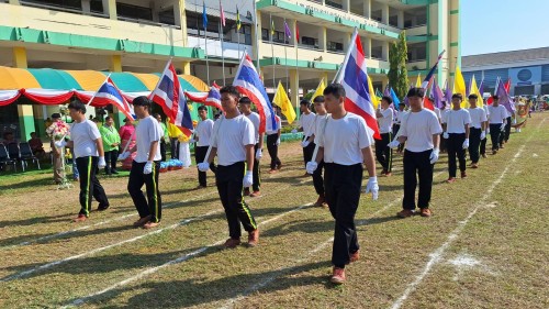 เทศบาลนครแม่สอด เข้าร่วมพิธีเปิดการแข่งขันกีฬาสีโรงเรียนเทศบาลวัดมณีไพรสณฑ์ ประจำปีการศึกษา 2567