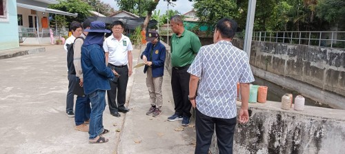 ทน.แม่สอด ร่วมลงพื้นที่ตรวจสอบโครงการก่อสร้างระบบระบายน้ำหลักเพื่อบรรเทาปัญหาน้ำท่วม พื้นที่ชุมชนแม่สอด อำเภอแม่สอด จังหวัดตาก