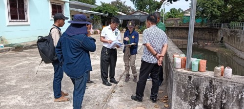 ทน.แม่สอด ร่วมลงพื้นที่ตรวจสอบโครงการก่อสร้างระบบระบายน้ำหลักเพื่อบรรเทาปัญหาน้ำท่วม พื้นที่ชุมชนแม่สอด อำเภอแม่สอด จังหวัดตาก