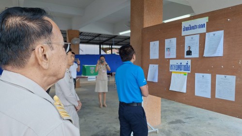 ทน.แม่สอด ร่วมลงพื้นที่ตรวจเยี่ยมหน่วยเลือกตั้ง  การเลือกตั้งนายกองค์การบริหารส่วนจังหวัดตาก