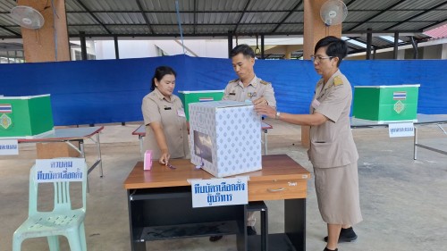 ทน.แม่สอด ร่วมลงพื้นที่ตรวจเยี่ยมหน่วยเลือกตั้ง  การเลือกตั้งนายกองค์การบริหารส่วนจังหวัดตาก