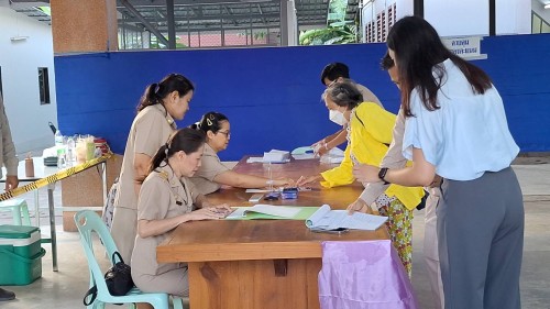ทน.แม่สอด ร่วมลงพื้นที่ตรวจเยี่ยมหน่วยเลือกตั้ง  การเลือกตั้งนายกองค์การบริหารส่วนจังหวัดตาก