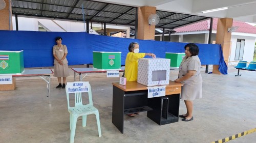 ทน.แม่สอด ร่วมลงพื้นที่ตรวจเยี่ยมหน่วยเลือกตั้ง  การเลือกตั้งนายกองค์การบริหารส่วนจังหวัดตาก