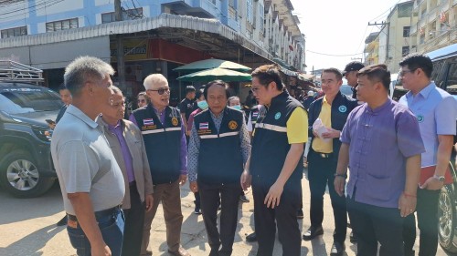 ทน.แม่สอด ลงพื้นที่ร่วมกับคณะผู้ตรวจราชการกระทรวงสาธารณสุข เพื่อติดตามสถานการณ์โรคอหิวาตกโรค