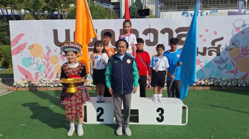 เทศบาลนครแม่สอด เข้าร่วมพิธีเปิดการแข่งขันกีฬาสี โรงเรียนเทศบาลวัดบุญญาวาส ประจำปี 2567 	