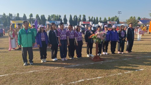 เทศบาลนครแม่สอด เข้าร่วมพิธีเปิดการแข่งขันกีฬาสี โรงเรียนเทศบาลวัดบุญญาวาส ประจำปี 2567 	