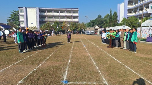 เทศบาลนครแม่สอด เข้าร่วมพิธีเปิดการแข่งขันกีฬาสี โรงเรียนเทศบาลวัดบุญญาวาส ประจำปี 2567 	
