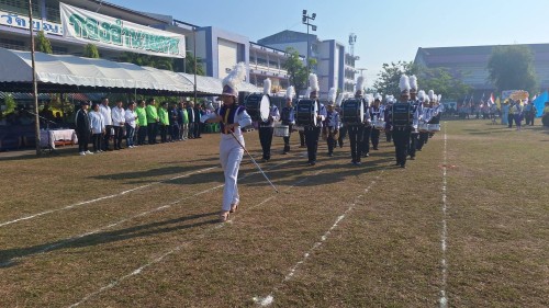 เทศบาลนครแม่สอด เข้าร่วมพิธีเปิดการแข่งขันกีฬาสี โรงเรียนเทศบาลวัดบุญญาวาส ประจำปี 2567 	
