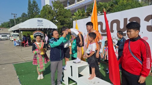 เทศบาลนครแม่สอด เข้าร่วมพิธีเปิดการแข่งขันกีฬาสี โรงเรียนเทศบาลวัดบุญญาวาส ประจำปี 2567 	
