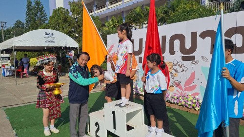 เทศบาลนครแม่สอด เข้าร่วมพิธีเปิดการแข่งขันกีฬาสี โรงเรียนเทศบาลวัดบุญญาวาส ประจำปี 2567 	