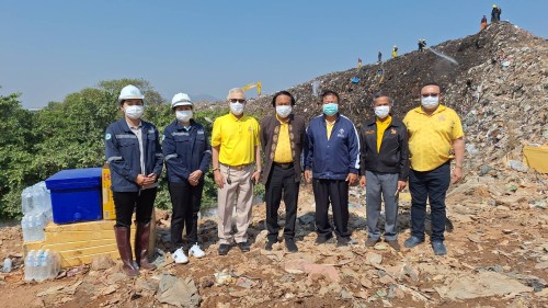 เทศบาลนครแม่สอด ลงพื้นที่ระงับเหตุเพลิงไหม้ บ่อขยะเทศบาลนครแม่สอด