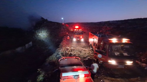 เทศบาลนครแม่สอด ลงพื้นที่ระงับเหตุเพลิงไหม้ บ่อขยะเทศบาลนครแม่สอด