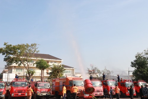 ทน.แม่สอด ร่วมกิจกรรม KICK OFF การแก้ไขปัญหาหมอกควันไฟป่าและฝุ่นละอองขนาดเล็ก (PM 2.5) จังหวัดตาก ประจำปี พ.ศ.2568