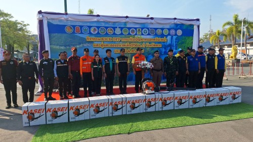 ทน.แม่สอด ร่วมกิจกรรม KICK OFF การแก้ไขปัญหาหมอกควันไฟป่าและฝุ่นละอองขนาดเล็ก (PM 2.5) จังหวัดตาก ประจำปี พ.ศ.2568