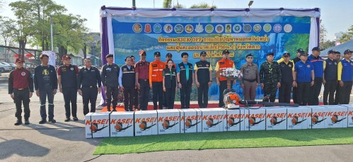 ทน.แม่สอด ร่วมกิจกรรม KICK OFF การแก้ไขปัญหาหมอกควันไฟป่าและฝุ่นละอองขนาดเล็ก (PM 2.5) จังหวัดตาก ประจำปี พ.ศ.2568