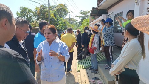 เทศบาลนครแม่สอด บูรณาการร่วมกับองค์การบริหาร  ส่วนจังหวัดตาก ลงพื้นที่สำรวจจุดเสี่ยงปัญหาน้ำท่วมขัง