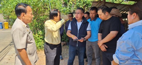 เทศบาลนครแม่สอด บูรณาการร่วมกับองค์การบริหาร  ส่วนจังหวัดตาก ลงพื้นที่สำรวจจุดเสี่ยงปัญหาน้ำท่วมขัง