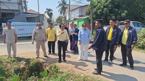 เทศบาลนครแม่สอด บูรณาการร่วมกับองค์การบริหาร  ส่วนจังหวัดตาก ลงพื้นที่สำรวจจุดเสี่ยงปัญหาน้ำท่วมขัง