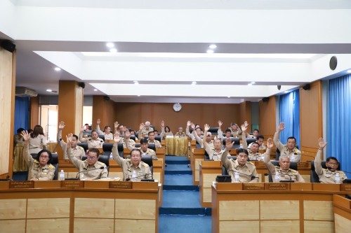 สภาเทศบาลนครแม่สอด ประชุมสภาเทศบาลนครแม่สอด สมัยสามัญ  สมัยแรก ประจำปี 2568