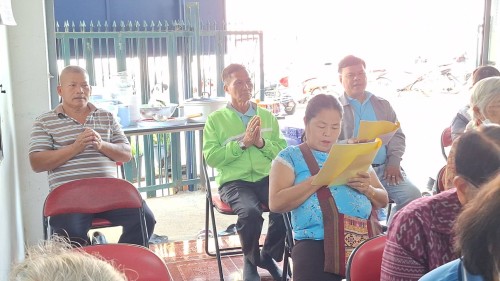 ทน.แม่สอด เข้าร่วมการประชุมผู้สูงอายุ ชุมชนตาลเดี่ยวและชุมชนวัดหลวง ประจำเดือน กุมภาพันธ์ พ.ศ.2568