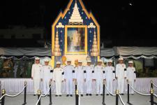 เทศบาลนครแม่สอด เข้าร่วมพิธีถวายดอกไม้จันทน์ ในพระราชพิธีถวายพระเพลิงพระบรมศพ พระบาทสมเด็จพระปรมินทรมหาภูมิพลอดุลยเดช บรมนาถบพิตร