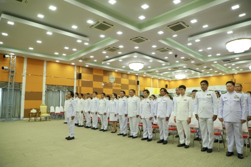 เทศบาลนครแม่สอด จัดพิธีรับพระราชทานเครื่องราชอิสริยาภรณ์ 