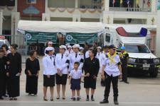 เทศบาลนครแม่สอด เข้าร่วมพิธีถวายดอกไม้จันทน์ ในพระราชพิธีถวายพระเพลิงพระบรมศพ พระบาทสมเด็จพระปรมินทรมหาภูมิพลอดุลยเดช บรมนาถบพิตร