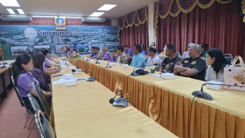 ทน.แม่สอด ประชุมคณะกรรมการภาคีเครือข่ายโครงการบริหารจัดการและกำจัดขยะมูลฝอย และผลิตกระแสไฟฟ้าขนาดเล็กมากฯ ครั้งที่ 2/2568 