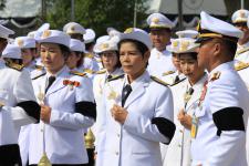 เทศบาลนครแม่สอด เข้าร่วมพิธีถวายดอกไม้จันทน์ ในพระราชพิธีถวายพระเพลิงพระบรมศพ พระบาทสมเด็จพระปรมินทรมหาภูมิพลอดุลยเดช บรมนาถบพิตร