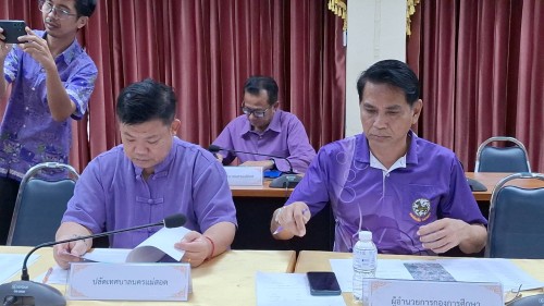 ทน.แม่สอด  ประชุมหารือเพื่อเตรียมความพร้อมกำหนดพื้นที่ Zoning ในการเล่นน้ำช่วงเทศกาลสงกรานต์ พ.ศ. 2568