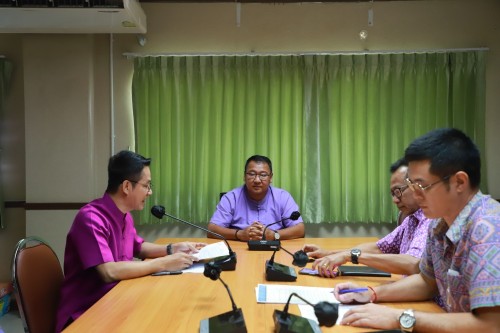 ทน.แม่สอด จัดประชุมซักซ้อมการเดินรณรงค์เชิญชวนประชาชนไปใช้สิทธิเลือกตั้งสมาชิกสภาเทศบาลนครแม่สอด และนายกเทศมนตรีนครแม่สอด