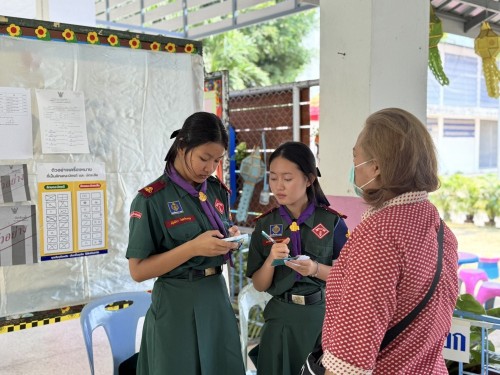 ทน.แม่สอด เข้าตรวจเยี่ยมหน่วยเลือกตั้งสมาชิกสภาเทศบาลและนายกเทศมนตรีนครแม่สอด
