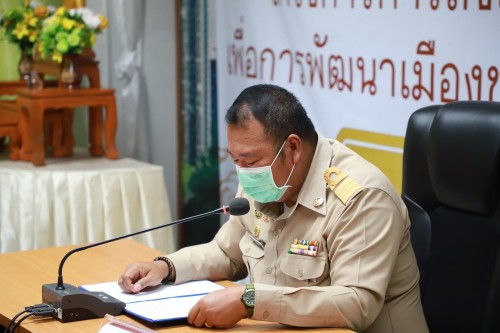 เทศบาลนครแม่สอด จัดกิจกรรมการฝึกอบรมผู้ดูแลผู้สูงอายุขั้นพื้นฐาน โครงการ การส่งเสริมการใช้เทคโนโลยีและนวัตกรรมเพื่อการพัฒนาเมืองชายแดนไทยสู่เมืองเศรษฐกิจแห่งภูมิภาค