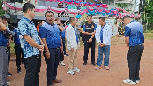 เทศบาลนครแม่สอด ร่วมพิธีเปิดการแข่งขันกีฬา - กรีฑานักเรียน เยาวชน หรือประชาชน ระดับอำเภอ ประจำปีงบประมาณ พ.ศ. 2568 ครั้งที่ 1 อำเภอแม่สอด	