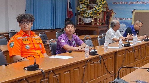 ทน.แม่สอด เข้าร่วมการประชุมคณะกรรมการกองอำนวยการป้องกันและบรรเทาสาธารณภัยจังหวัดตาก (กอปภ.จ.) เพื่อเตรียมความพร้อมรับสถานการณ์อุทกภัย วาตภัย น้ำป่าไหลหลาก และดินถล่ม ปี 2568 ในพื้นที่จังหวัดตาก