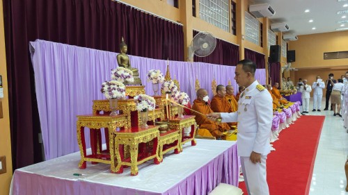 เทศบาลนครแม่สอด เข้าร่วมพิธีเจริญพระพุทธมนต์และพิธีทำบุญตักบาตรถวายพระราชกุศล เนื่องในโอกาสวันเฉลิมพระชนมพรรษา สมเด็จพระนางเจ้าฯ พระบรมราชินี 3 มิถุนายน 2568
