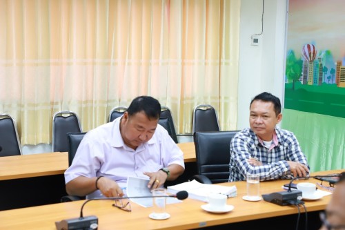 เทศบาลนครแม่สอด ร่วมกับกรมโยธาธิการและผังเมือง ประชุมติดตามความคืบหน้า โครงการก่อสร้างระบบระบายน้ำหลักเพื่อบรรเทาปัญหาน้ำท่วม