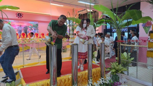 ทน.แม่สอด เข้าร่วมการจัดกิจกรรมหล่อเทียนจำนำพรรษา โรงเรียนเทศบาลวัดดอนแก้ว ประจำปีการศึกษา 2568