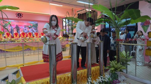 ทน.แม่สอด เข้าร่วมการจัดกิจกรรมหล่อเทียนจำนำพรรษา โรงเรียนเทศบาลวัดดอนแก้ว ประจำปีการศึกษา 2568