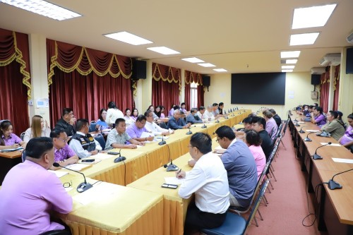 เทศบาลนครแม่สอด ประชุมมอบนโยบายแนวทางการทำงานให้แก่ กองช่างสุขาภิบาล
