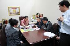 นายกนครแม่สอดนำเสนอแผนแม่บทการจัดตั้งเขตเศรษฐกิจพิเศษแม่สอดต่อผู้ช่วยรัฐมนตรีประจำกระทรวงมหาดไทย 