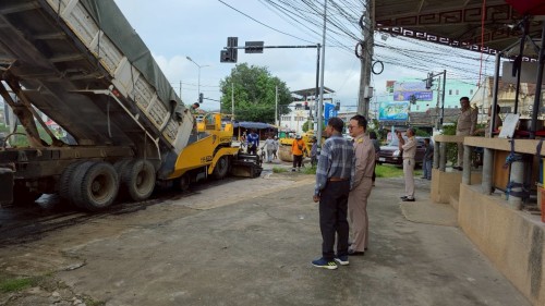 ทน.แม่สอด ลงพื้นที่ตรวจสอบความเรียบร้อย โครงการพัฒนาตามผังเมืองรวมเมืองแม่สอด อำเภอแม่สอด จังหวัดตาก ระยะที่ 2 