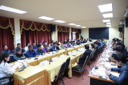 ทน.แม่สอด เข้าร่วมประชุมการจัดทำแผนการใช้เครื่องจักรกลขององค์การบริหารส่วนจังหวัด เพื่อการพัฒนาโครงสร้างพื้นฐาน ในปีงบประมาณ พ.ศ. 2569
